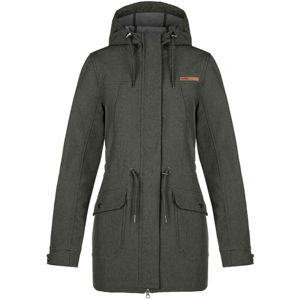 Loap LYNETTE Dámsky krátky softshellový kabát, tmavo zelená, veľkosť XS
