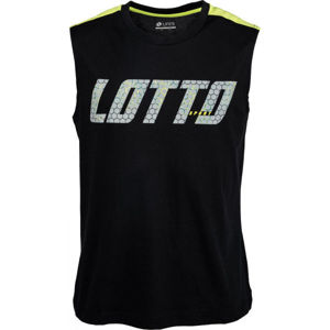 Lotto LOGO III TEE SL JS čierna XXL - Pánske tričko bez rukávov