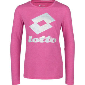 Lotto SMART G TEE LS JS Dievčenské tričko, ružová, veľkosť L