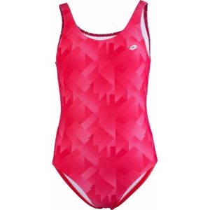 Lotto AZURA Dievčenské jednodielne plavky, ružová,strieborná, veľkosť