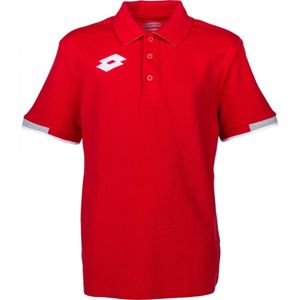 Lotto POLO DELTA JR Chlapčenské  tričko polo, červená, veľkosť XL