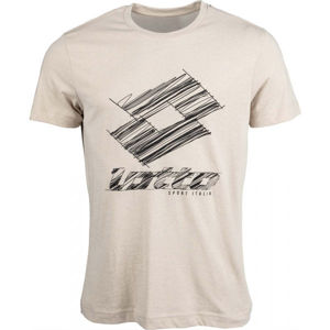 Lotto TEE LOSANGA PLUS JS béžová XL - Pánske tričko
