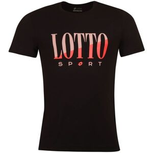 Lotto TEE SUPRA VI Pánske tričko, čierna, veľkosť M