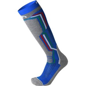 Mico MEDIUM WEIGHT ARGENTO X-STATIC SKI SOCKS modrá XL - Lyžiarske ponožky