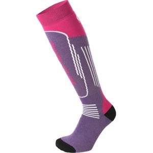 Mico SUPERTHERMO JR Detské lyžiarske ponožky, fialová, veľkosť M
