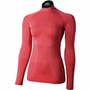 Mico L/SLVS  MOCK NECK SHIRT ODORZERO XT2 W Dámske termo tričko, červená, veľkosť S