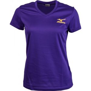 Mizuno DRYLITE TEE W fialová XS - Dámske bežecké tričko
