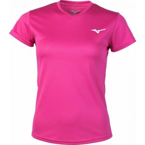 Mizuno DRYLITE TEE ružová XS - Dámske bežecké tričko
