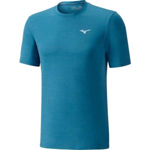 Mizuno IMPULSE CORE TEE modrá XXL - Pánske bežecké tričko s krátkym rukávom