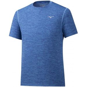 Mizuno IMPULSE CORE TEE modrá XXL - Pánske bežecké tričko