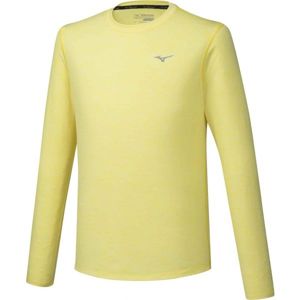 Mizuno IMPULSE CORE LS TEE žltá M - Pánske bežecké tričko s dlhým rukávom