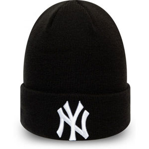 New Era MLB LEAGUE ESSENTIAL CUFF KNIT NEW YORK YANKEES čierna UNI - Unisex zimná čiapka