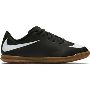 Nike JR BRAVATA IC Detská halová obuv, čierna,biela,hnedá, veľkosť 33