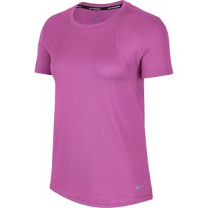 Nike RUN TOP SS W ružová XL - Dámske bežecké tričko