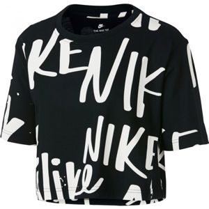 Nike W NSW TEE NIKE AOP CROP čierna L - Dámske tričko
