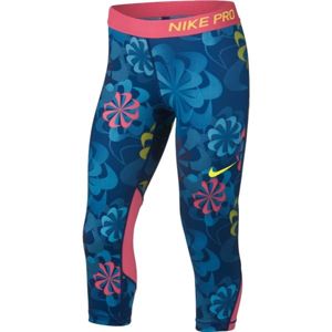 Nike NP CAPRI AOP1 modrá XL - Dievčenské športové legíny