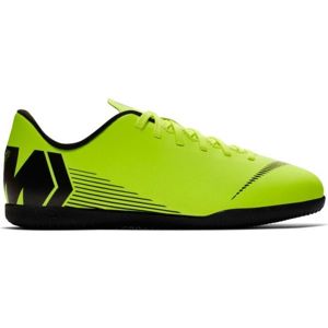 Nike JR MERCURIALX VAPOR 12 CLUB IC Detské halovky, svetlo zelená, veľkosť 37.5