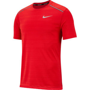 Nike DRY MILER TOP SS M červená M - Pánske bežecké tričko