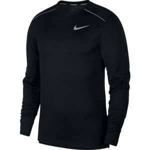 Nike DRY MILER TOP LS Pánske bežecké tričko, čierna,sivá, veľkosť