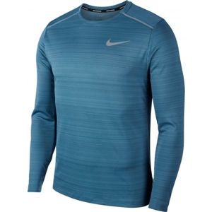 Nike DRY MILER TOP LS M modrá S - Pánske bežecké tričko