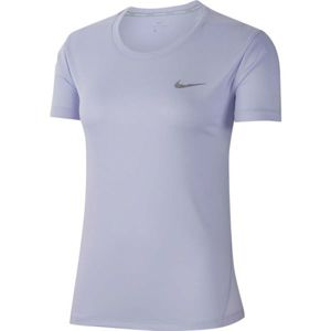 Nike MILER TOP SS fialová XS - Dámske tričko