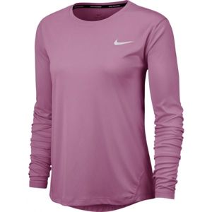 Nike MILER TOP LS ružová XL - Dámske športové tričko