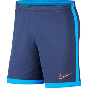 Nike DRY ACDM SHORT K M Pánske futbalové kraťasy, modrá,svetlomodrá,oranžová, veľkosť