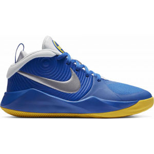 Nike TEAM HUSTLE D9 Detská basketbalová obuv, modrá, veľkosť 35.5