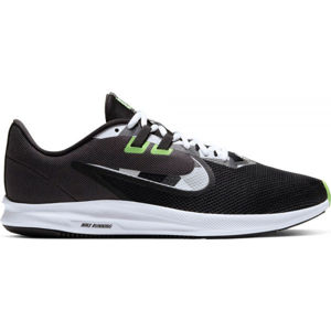 Nike DOWNSHIFTER 9 Pánska bežecká obuv, čierna,svetlo zelená,biela, veľkosť 44