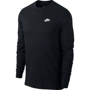 Nike NSW CLUB TEE - LS Pánske tričko, čierna, veľkosť S