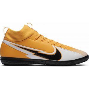 Nike JR MERCURIAL SUPERFLY 7 ACADEMY IC Chlapčenská halová obuv, oranžová, veľkosť 35.5