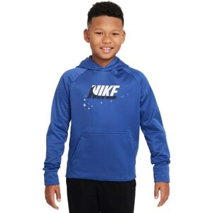 Nike TF PO HOODIE GFX 1 Chlapčenská mikina, modrá, veľkosť S
