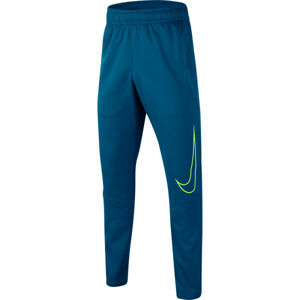 Nike THERMA GFX TAPR PANT B tmavo modrá M - Chlapčenské športové tepláky
