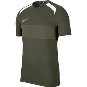 Nike DRY ACD TOP SS SA M Pánske futbalové tričko, khaki, veľkosť M