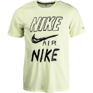 Nike BRTHE RUN TOP SS GX zelená L - Pánske tričko