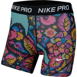 Nike NP BOY SHORT PRINT FEMME Dievčenské šortky, mix, veľkosť S