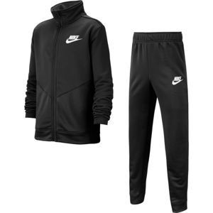Nike NSW CORE TRK STE PLY FUTURA B Chlapčenská  športová súprava, čierna, veľkosť S
