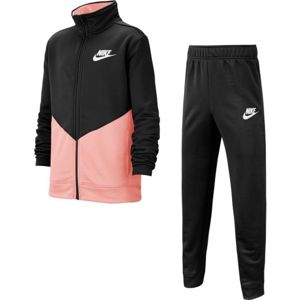 Nike B NSW CORE TRK STE PLY FUTURA Detská športová súprava, čierna,ružová, veľkosť