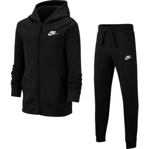 Nike NSW TRK SUIT CORE BF B Chlapčenská  tepláková súprava, čierna, veľkosť L