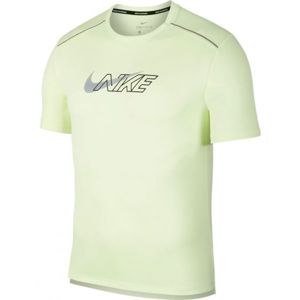 Nike DF MILER SS FLASH NV M svetlo zelená XL - Pánske bežecké tričko