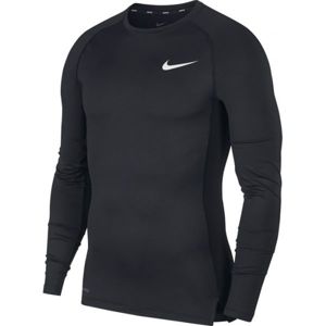 Nike NP TOP LS TIGHT M čierna M - Pánske tričko s dlhým rukávom