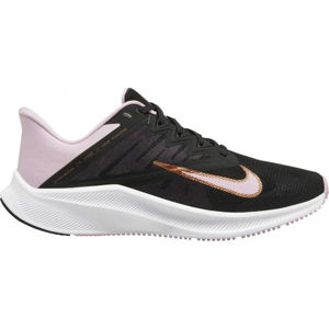 Nike QUEST 3 Dámska bežecká obuv, čierna,ružová,biela, veľkosť 37.5