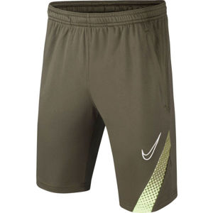 Nike DRY ACD M18 SHORT B Chlapčenské futbalové šortky, kaki,biela, veľkosť