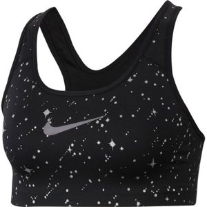 Nike SWOOSH BRA SPRKL PRT Dámska športová podprsenka, čierna, veľkosť L