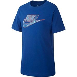 Nike B NSW TEE FUTURA FILL modrá XL - Chlapčenské tričko