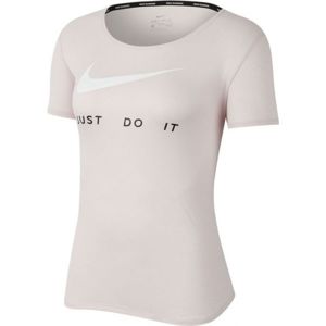 Nike TOP SS SWSH RUN W Dámske bežecké tričko, béžová, veľkosť XL