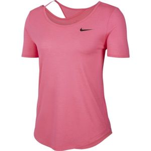 Nike TOP SS RUNWAY W ružová XS - Dámske bežecké tričko