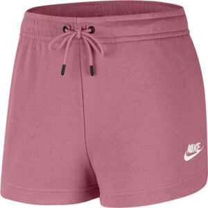 Nike NSW ESSNTL SHORT FT W Dámske športové šortky, ružová, veľkosť L