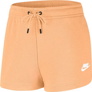 Nike NSW ESSNTL SHORT FT W Dámske športové šortky, oranžová, veľkosť XS