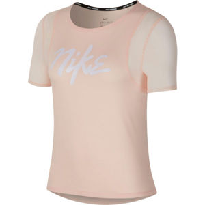 Nike RUNNING TOP W oranžová XL - Dámske bežecké tričko
